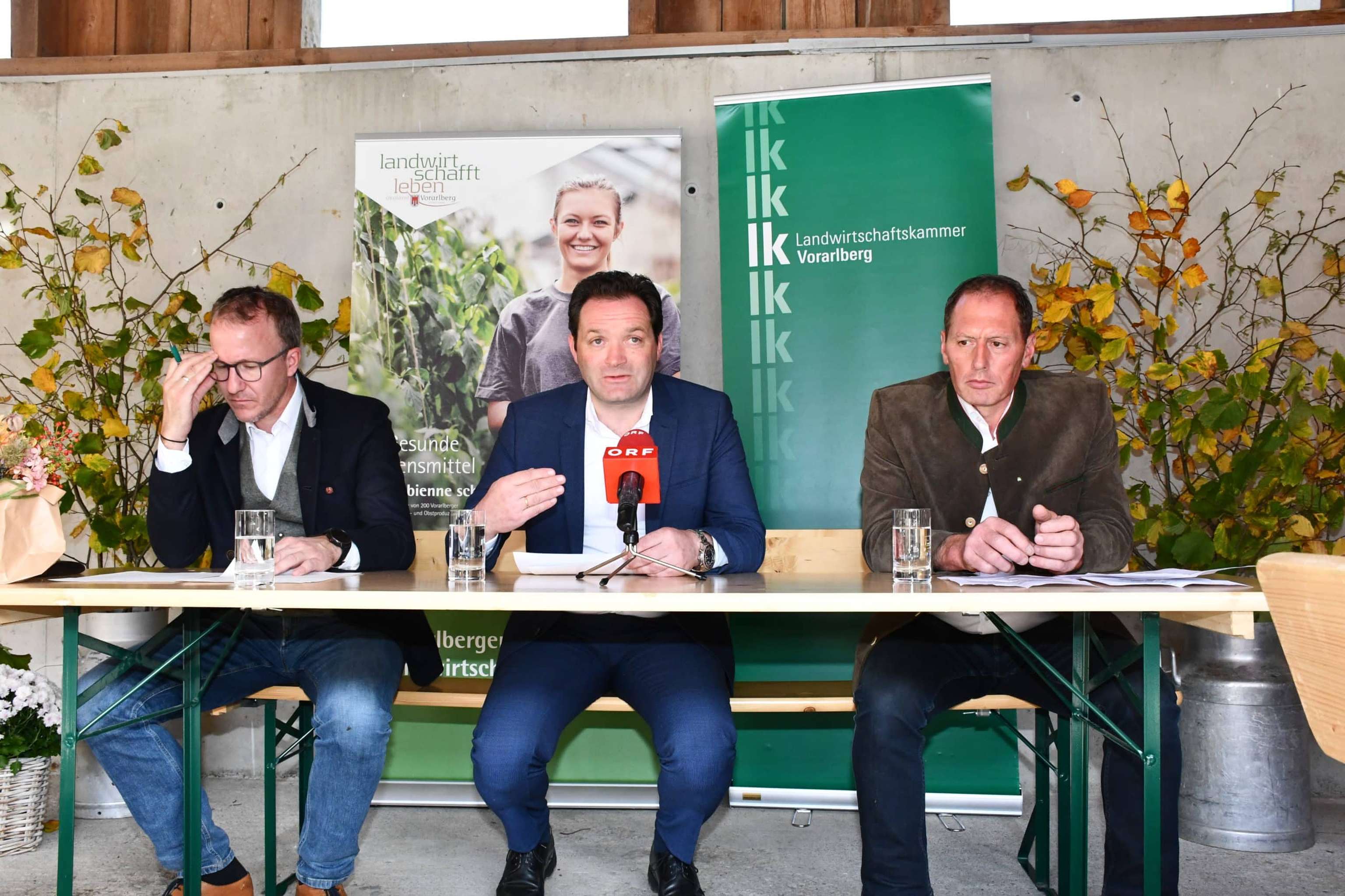 V.l. Christian Gantner, Norbert Totschnig, Josef Moosbrugger.