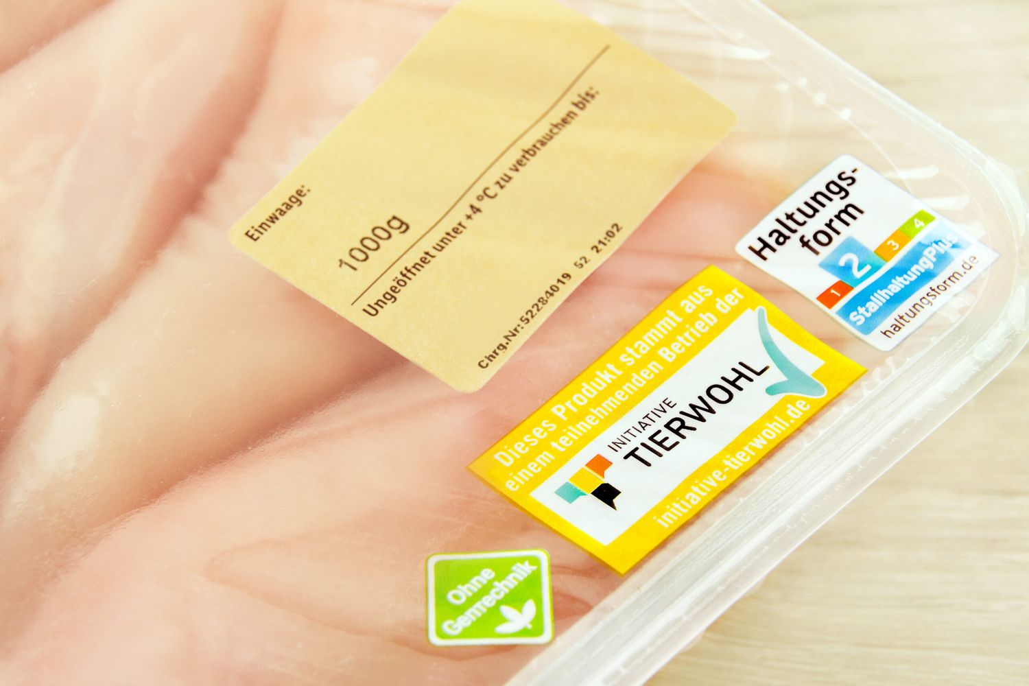 Haltungsformkennzeichnung