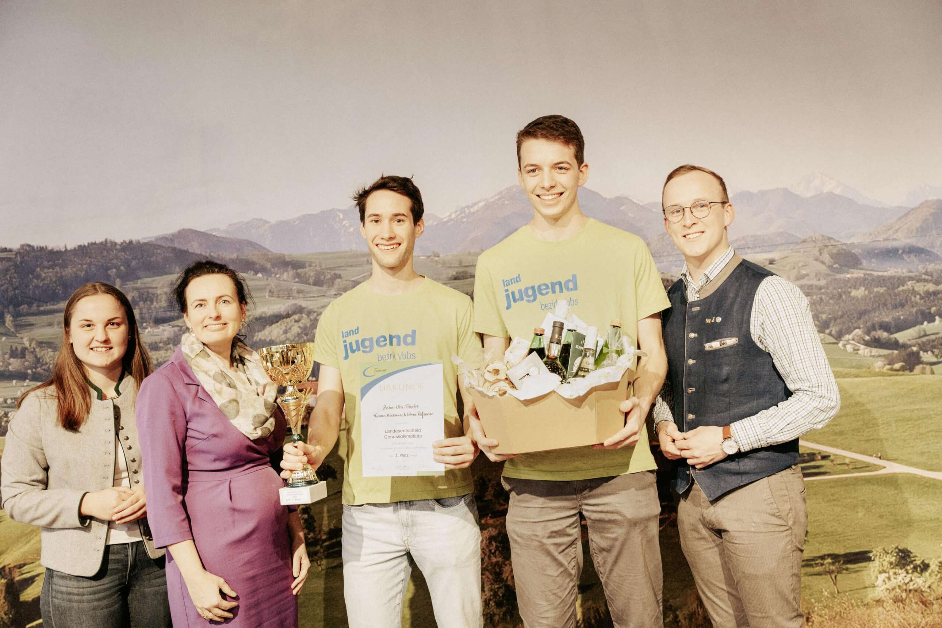 Die stolzen Gewinner Lukas Refenner und Florian Haslauer