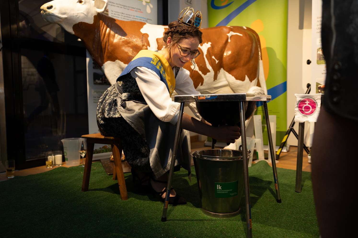 Melken am Bauernbundball