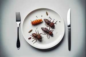 Insekten am Teller