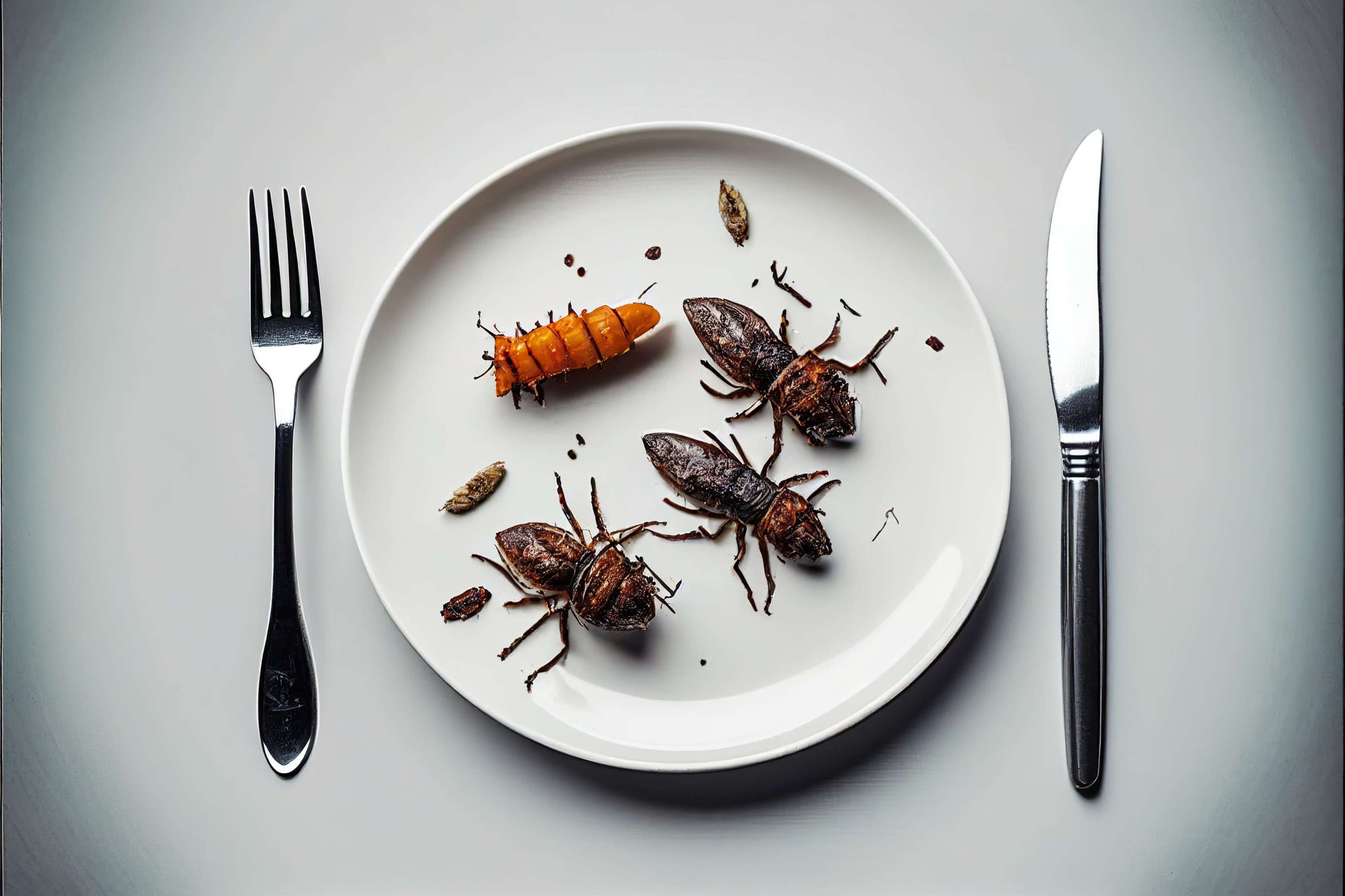 Insekten am Teller