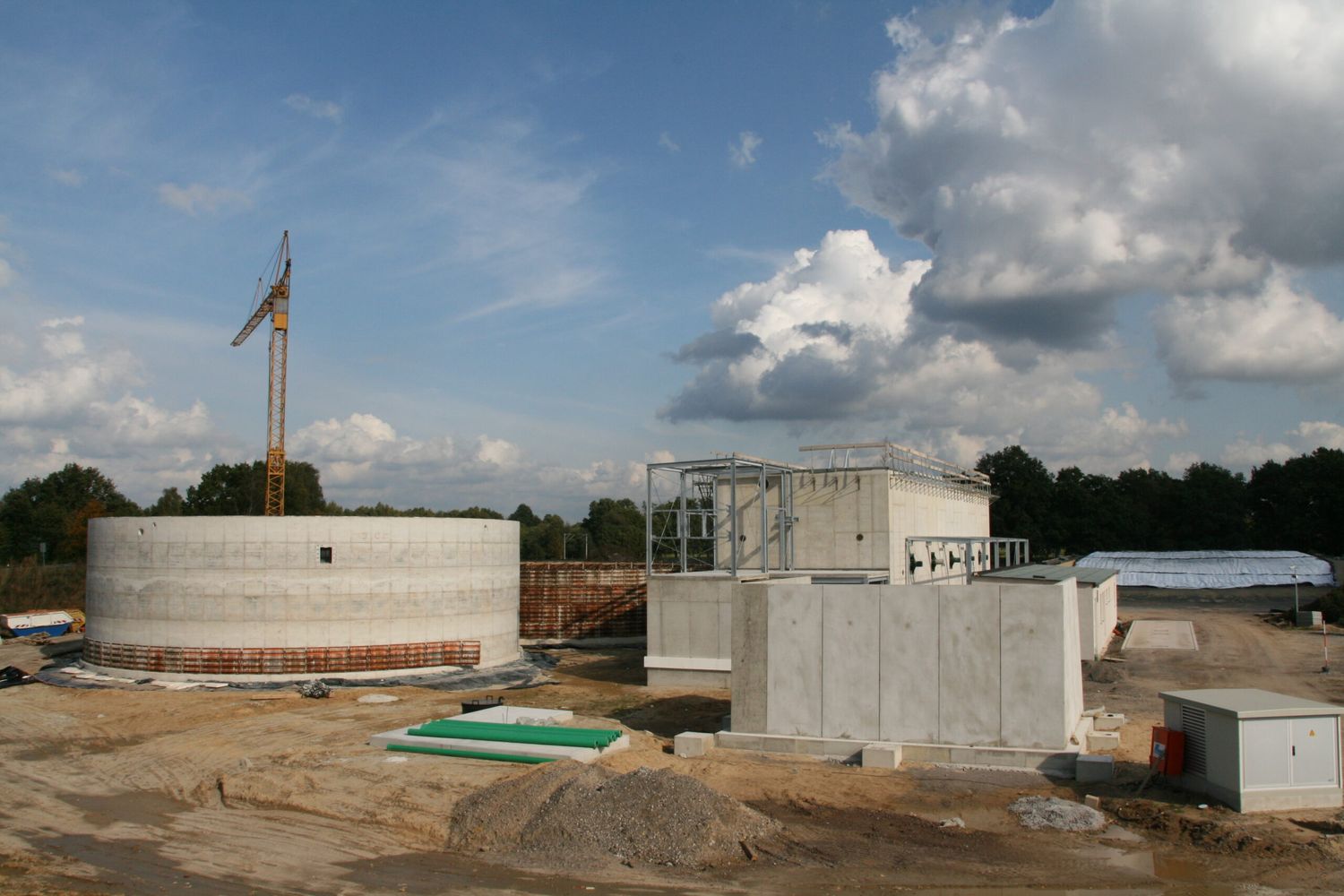 Bau Biogasanlage