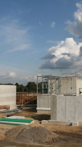 Bau Biogasanlage