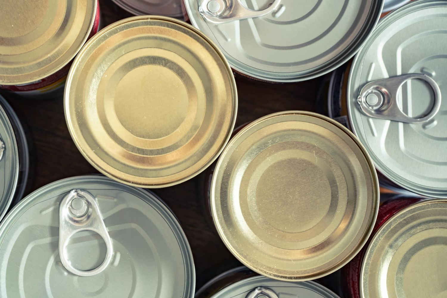 Lids Of Canned Food