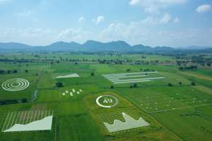 Smart Farm ,agriculture Concept, Farmer Use Data Augmented Mixed