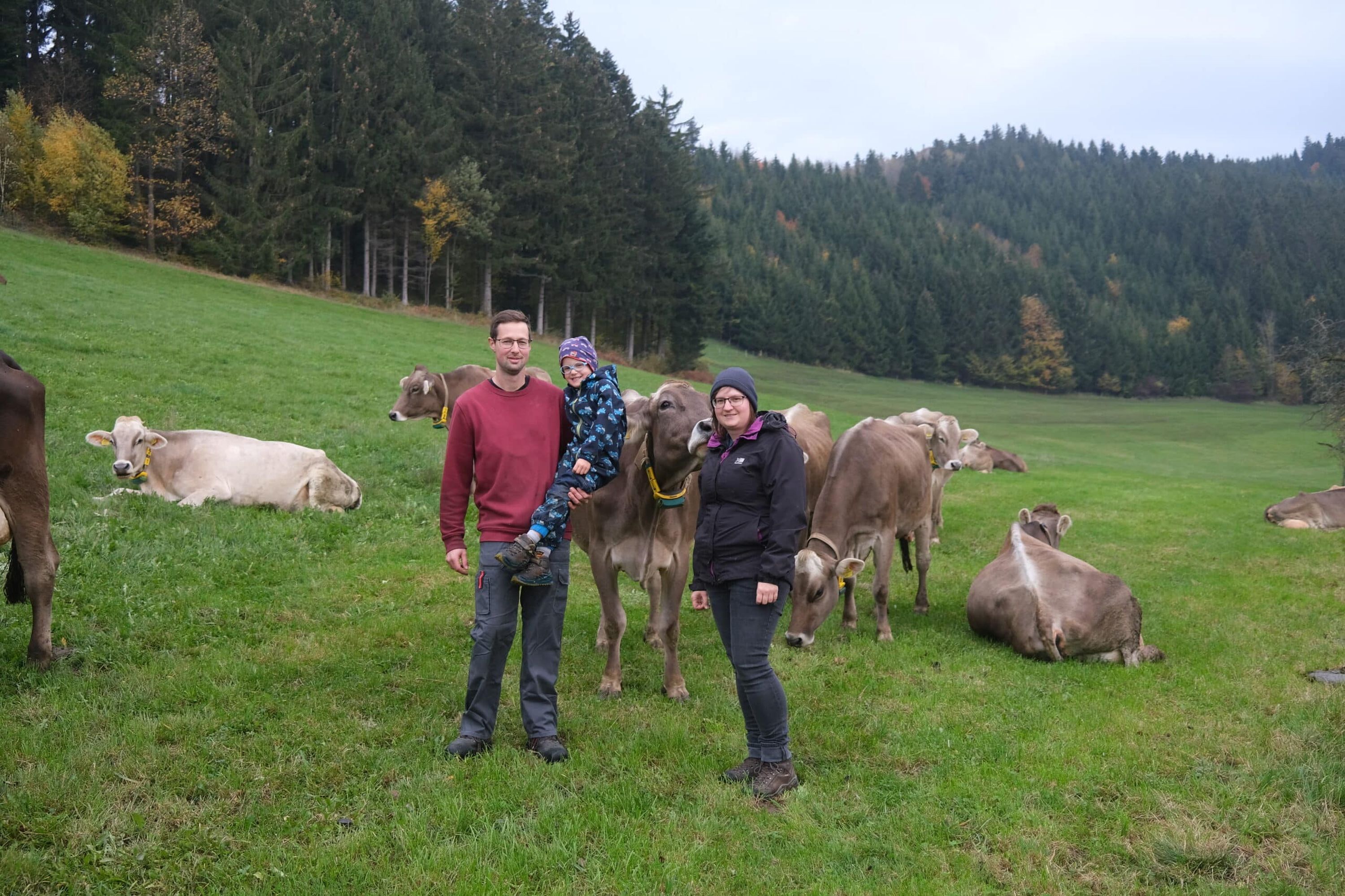 Dank einer überschaubaren Herde hat die Familie mehr Bezug zu ihren Milchkühen, was sich anhand ihrer Zugänglichkeit widerspiegelt.