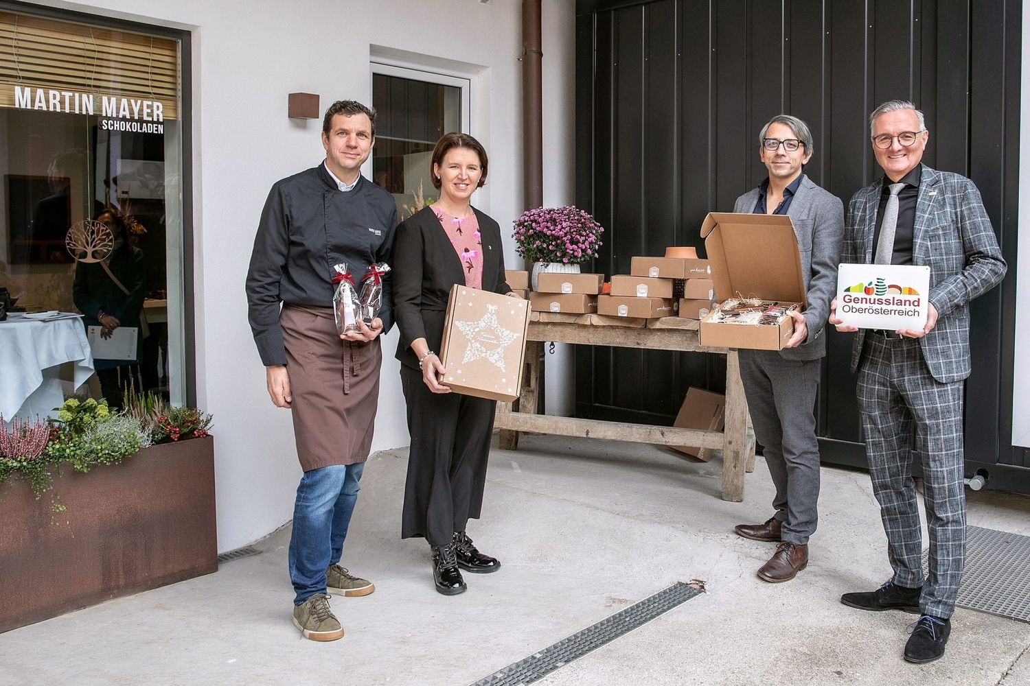 Von links: Martin Mayer, Michaela Langer-Weninger, Thomas Höfer, Josef Lehner
