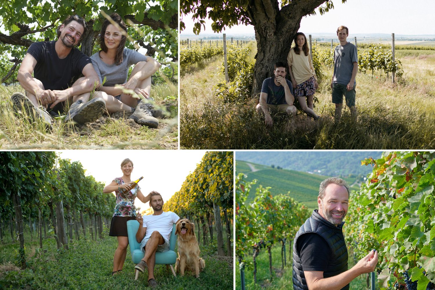 Die neuen Mitglieder: Manfred & Marion Ebner-Ebenauer, Mathias, Viktoria & Leonhard Schödl, Ulli & Martin Diwald, Rainer Schnaitman