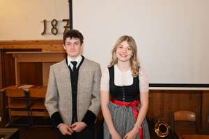 Schulsprecher Thomas Eberharter und Schulsprecherin Anna Hechenberger