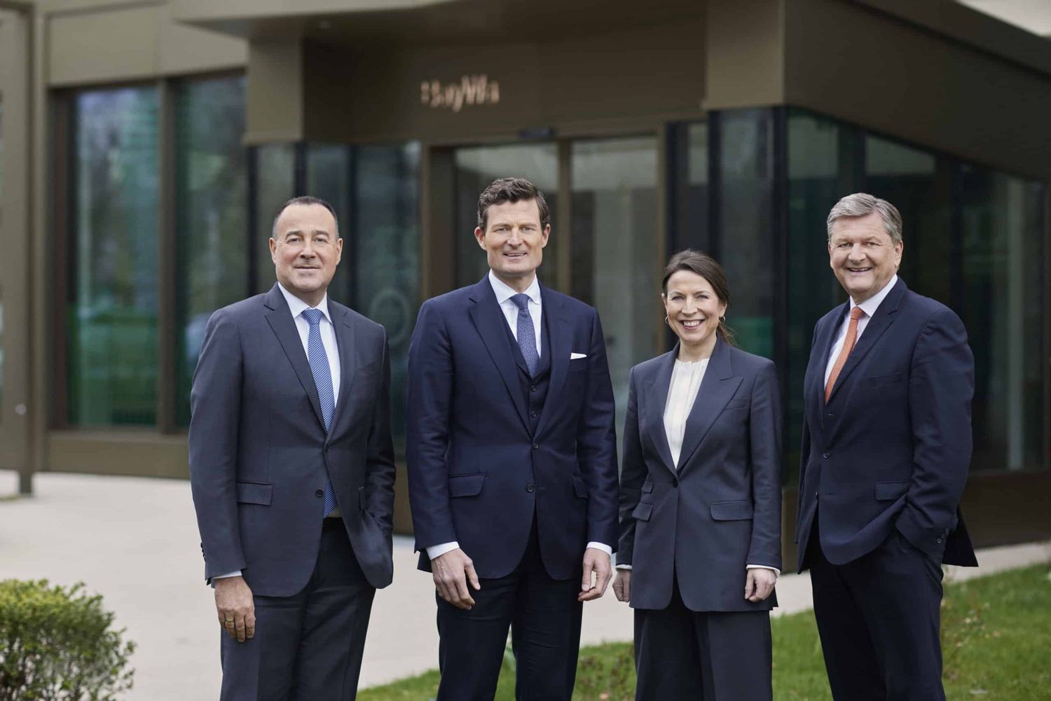 Der neue BayWa-Vorstand (v.l.): Andreas Helber, Marcus Pöllinger, Marlen Wienert, Reinhard Wolf