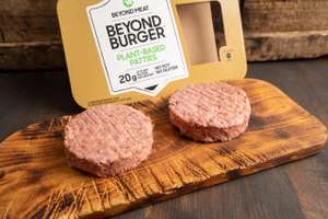 Oslo, Norway 05.16.2020: Beyond Meat, Beyond Burger, Plant Based Patties Burgers Made With No Soy And Gluten. Burger And Vegan Concept.