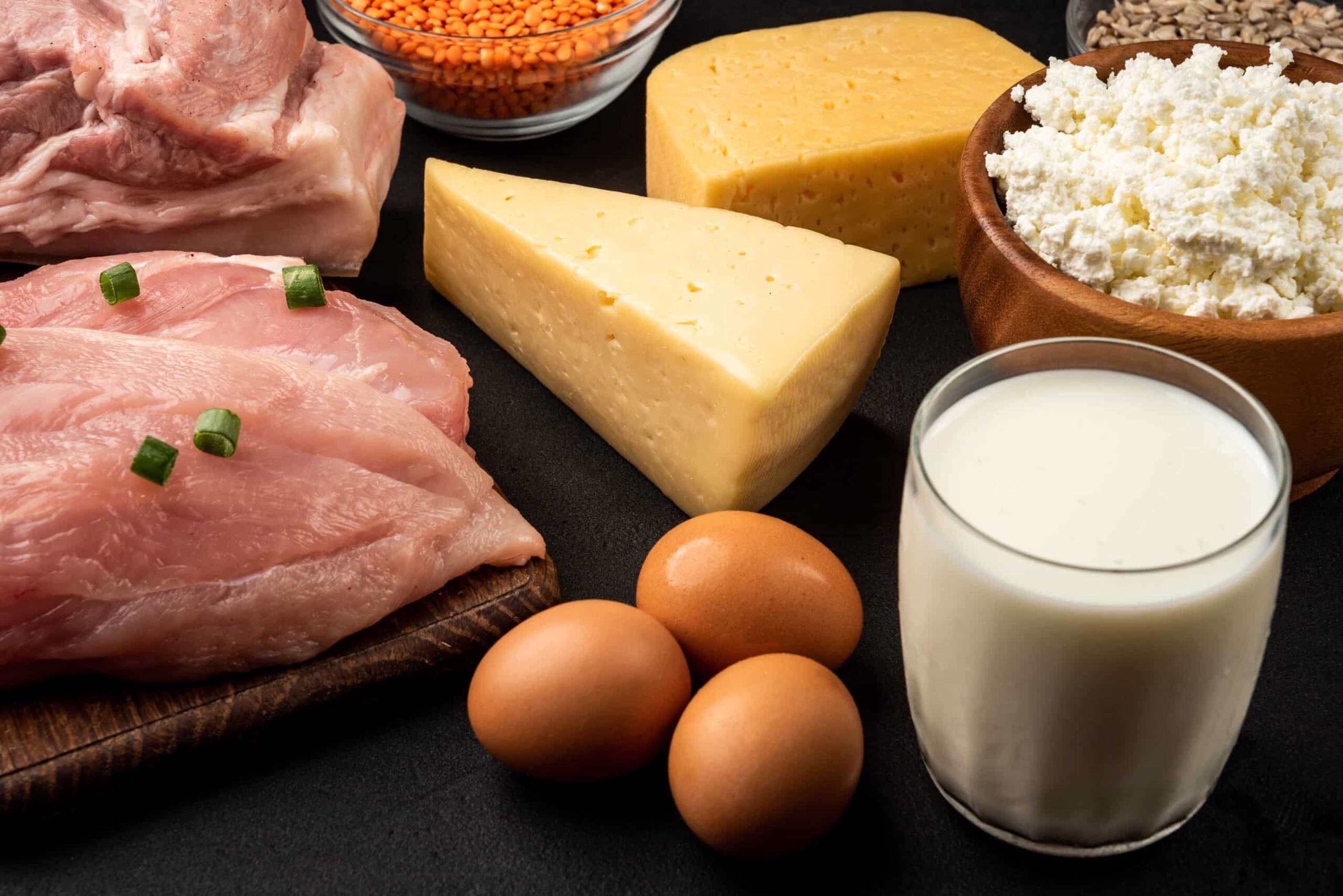 Fleisch, Milch, Eier