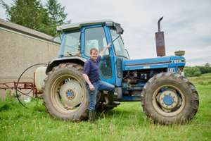 Traktor mit Fahrer