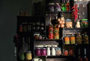 Jars With Pickled Vegetables