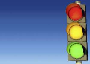 Ampel, als Symbol für die Ampelkoalition in Deutschland