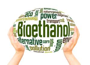 Bioethanol Word Hand Sphere Cloud Concept