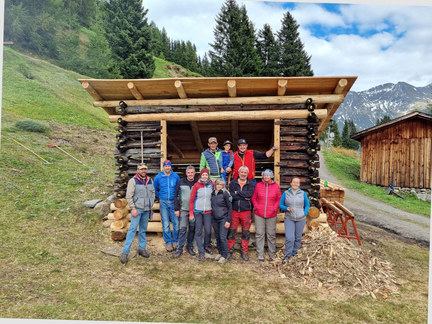 Sichtbares Zeichen der gemeinsamen Arbeit ist der wieder belebte Feldstadel in Sölden.