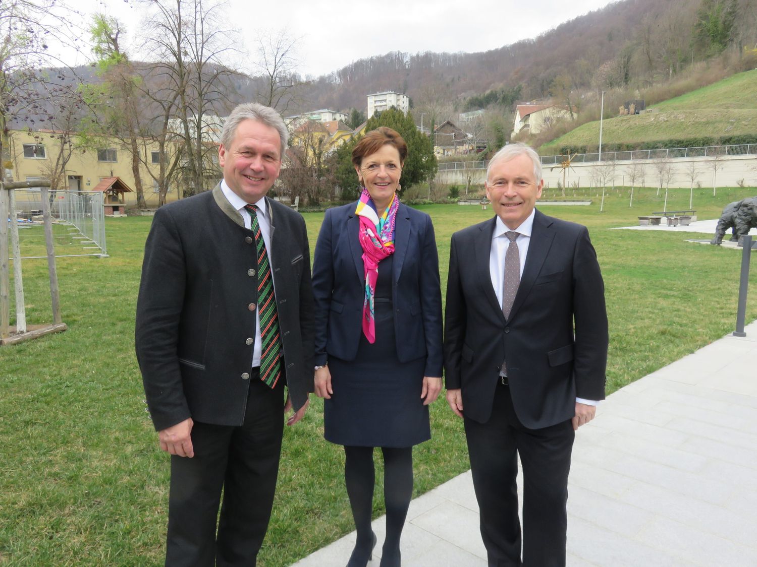 LK-Präsident Franz Titschenbacher mit Vizepräsidentin Maria Pein und Vorstandssprecher Christian Purrer.