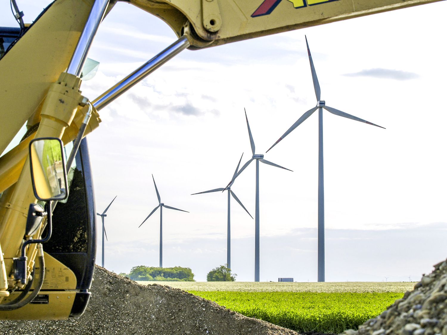 Baustelle Windpark