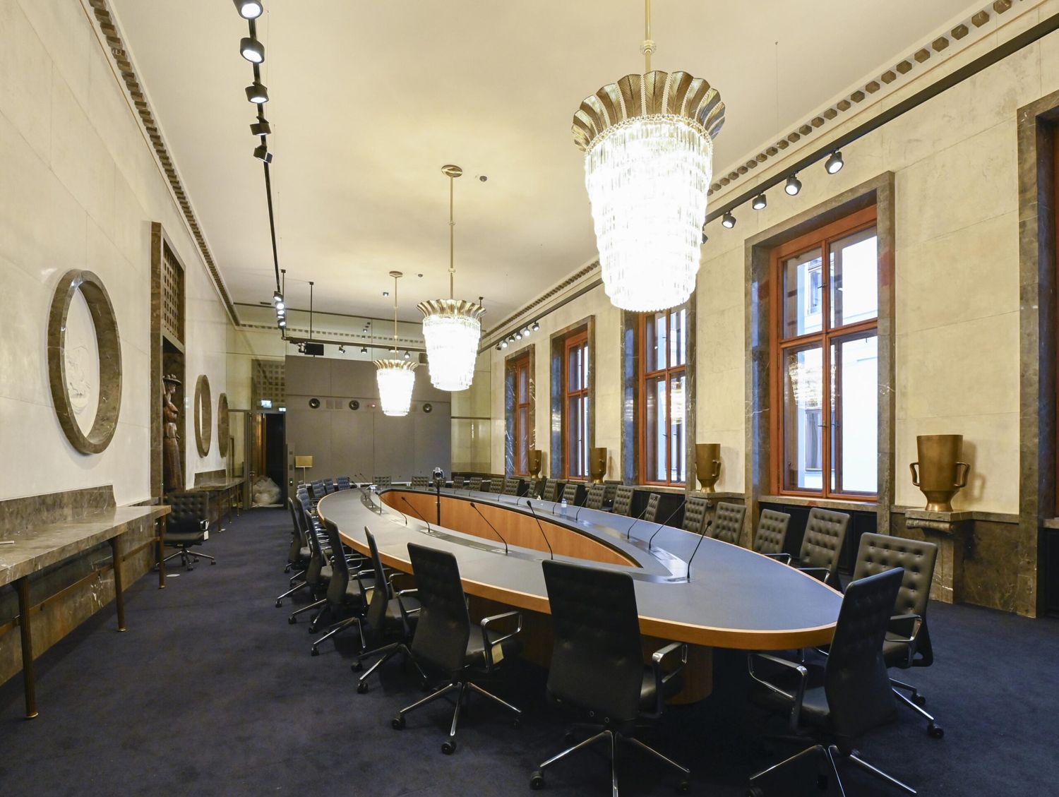 Das Lokal 6 im Parlament: Hier finden Ausschusssitzungen statt, auch jene des Landwirtschaftsausschusses. Vor der Parlamentssanierung war in diesem Raum einst die Parlamentskantine untergebracht.