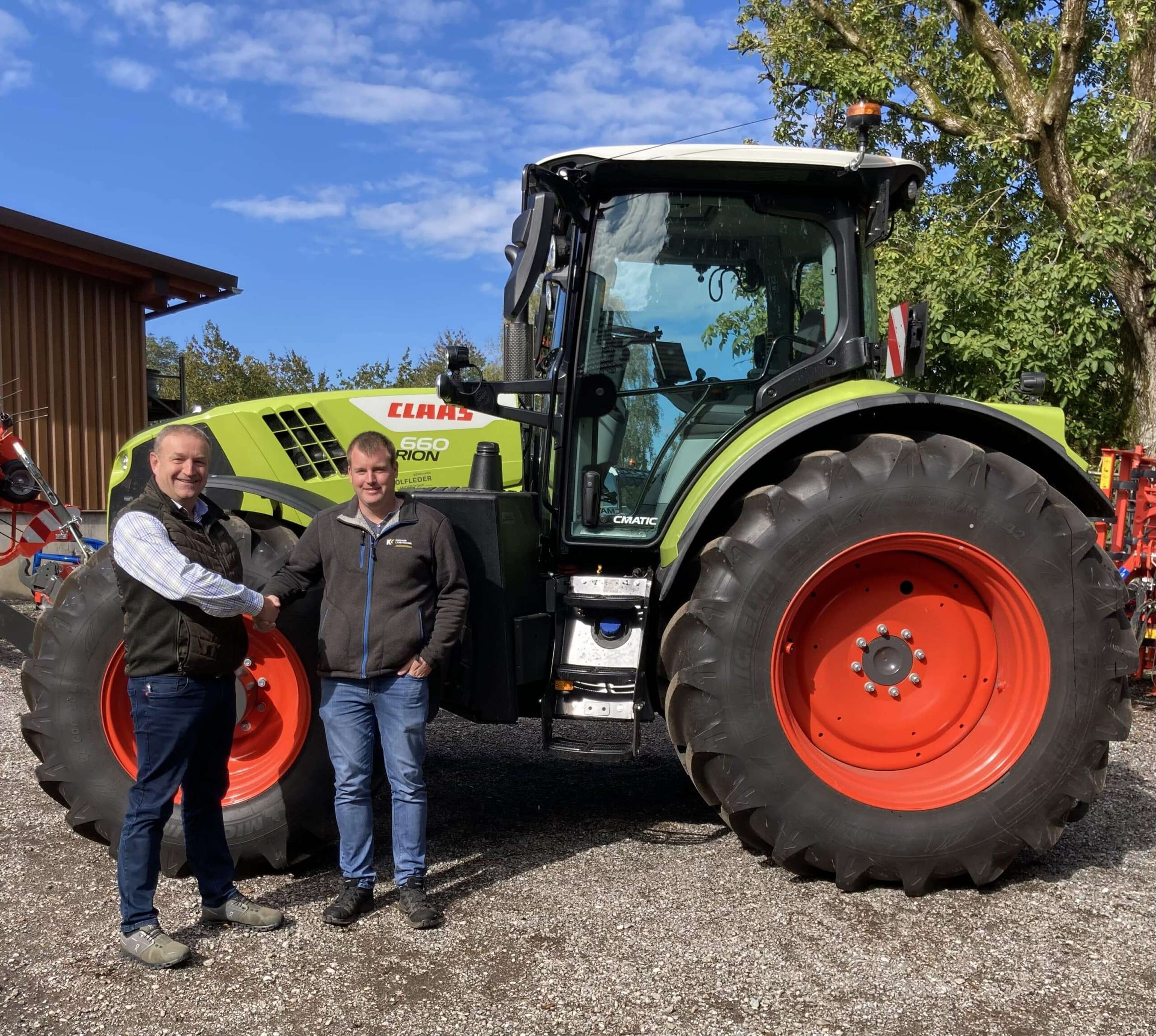 Claas und Kupfner freuen sich über ihre Partnerschaft.