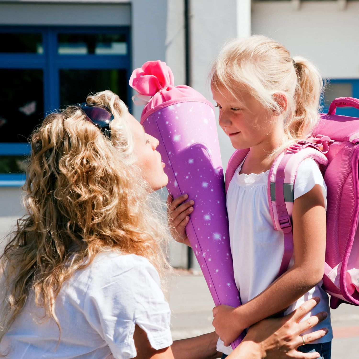 Erster Schultag – Mutter Und Kind