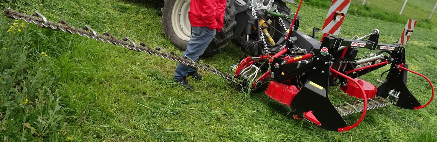Doppelmessermähwerke haben insbesondere in Hanglagen an Bedeutung gewonnen.