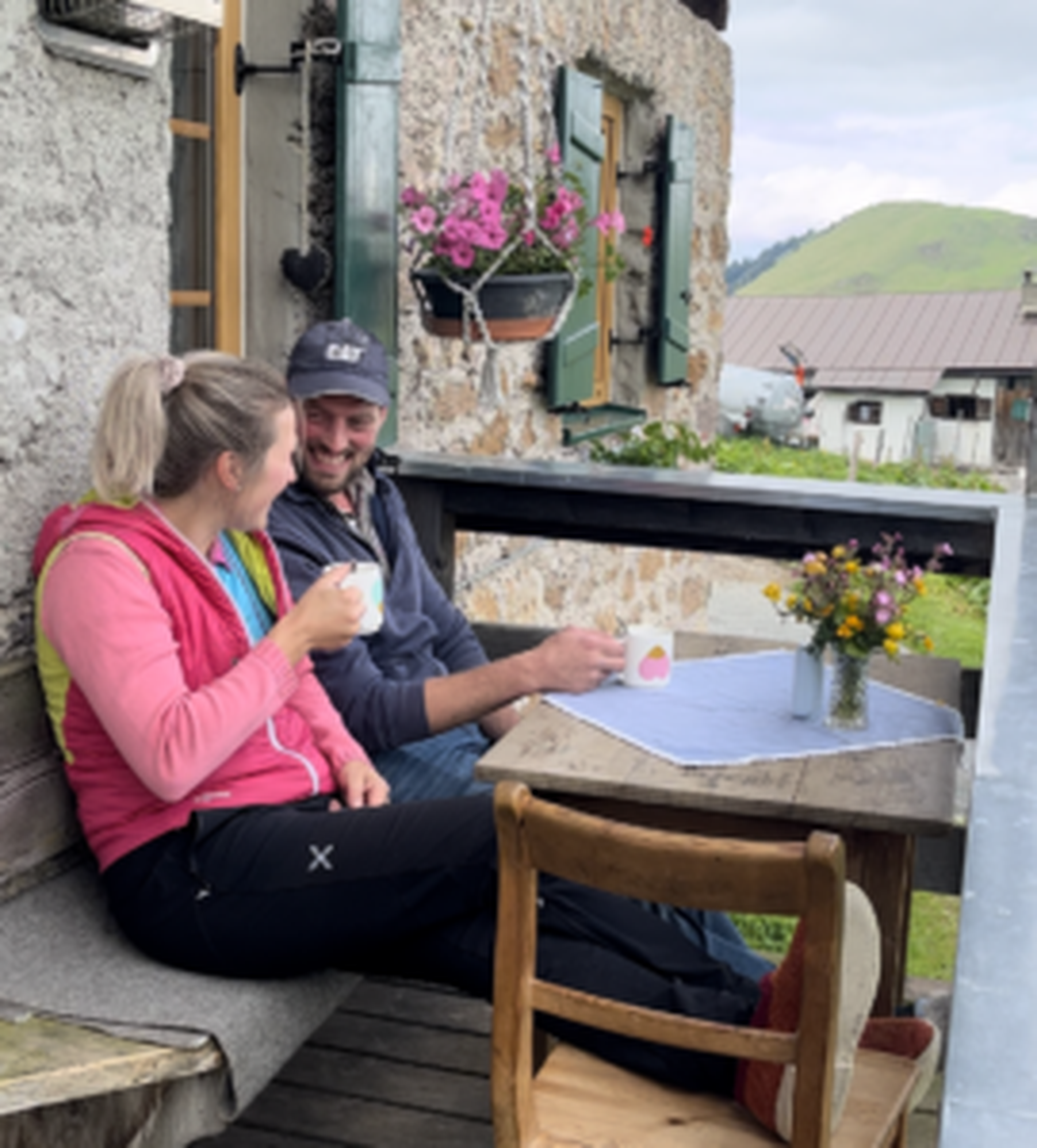 Der schönste Moment auf der Alm: Die gemeinsame Zeit nach getaner Arbeit.