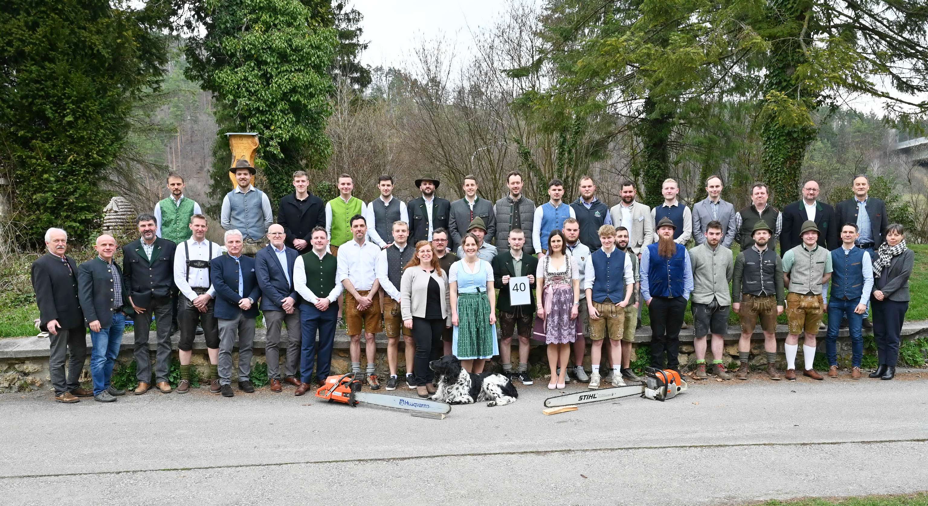 Absolventen des Facharbeiterkurses