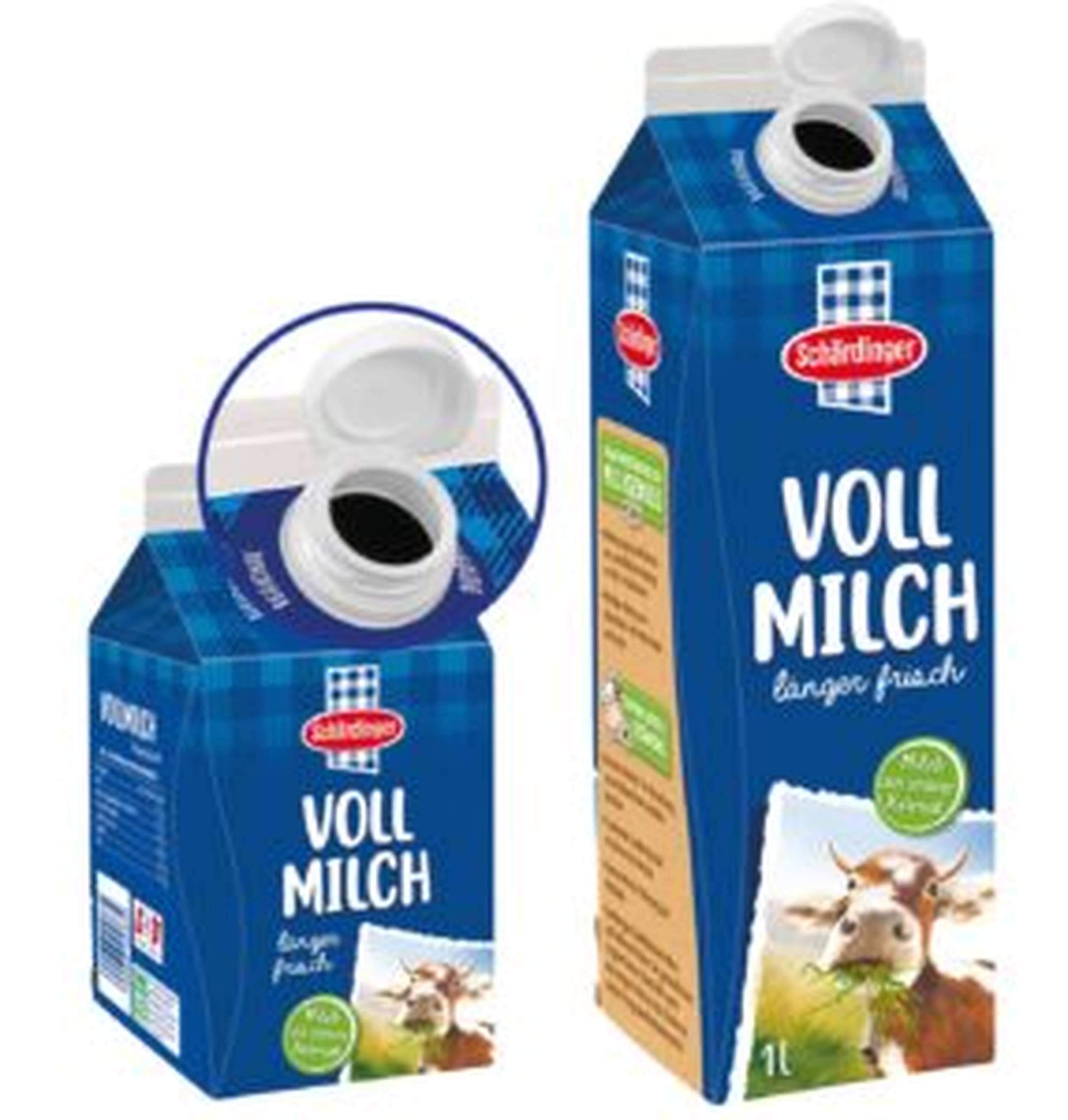 Milchpackungen Schärdinger