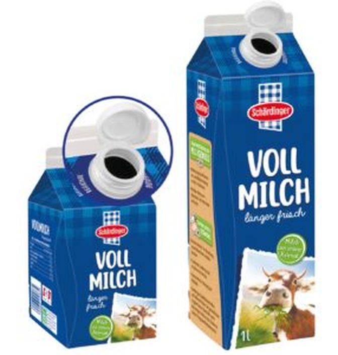 Milchpackungen Schärdinger