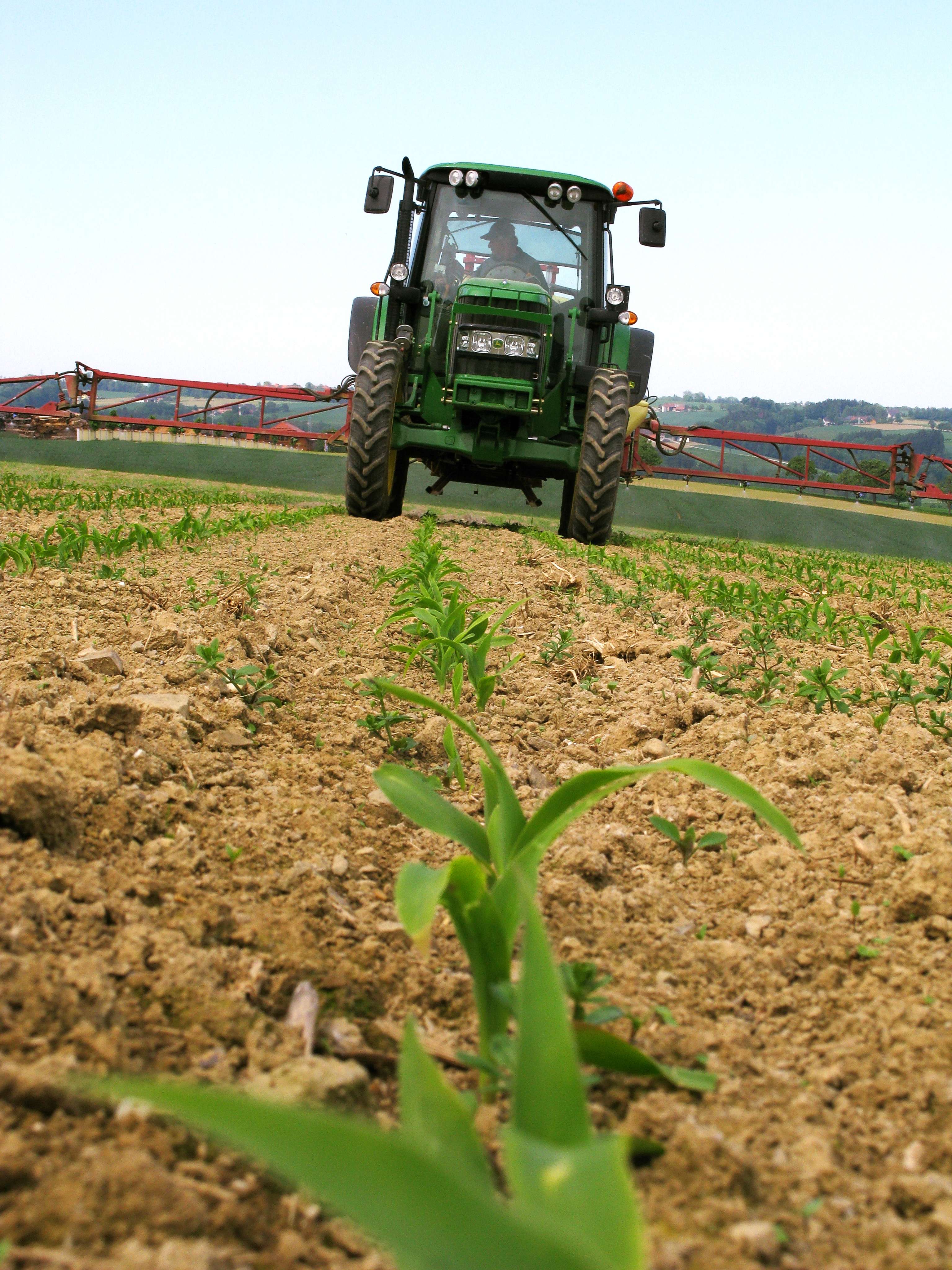 Traktor auf dem Feld