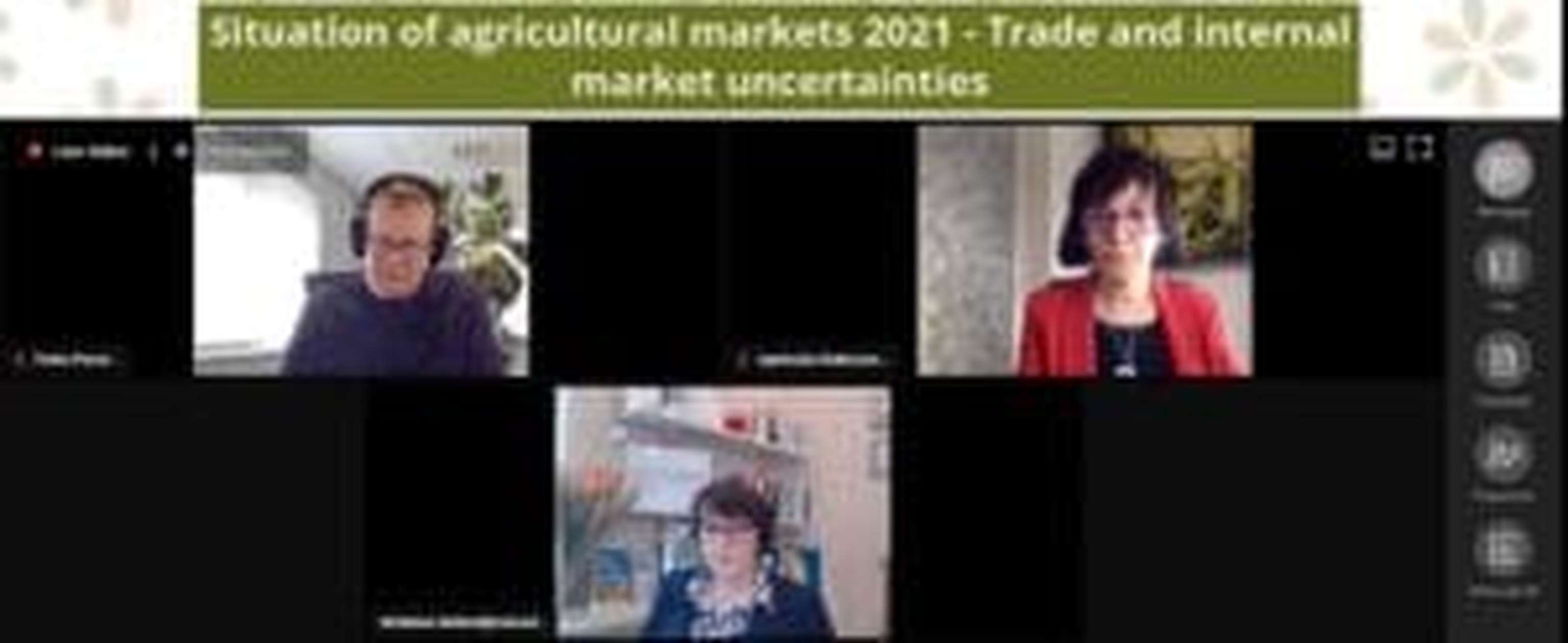 Copa-Präsidentin Christiane Lambert und Cogeca-Vizepräsidentin Agnieszka Maliszewska beim Online-Pressgespräch.