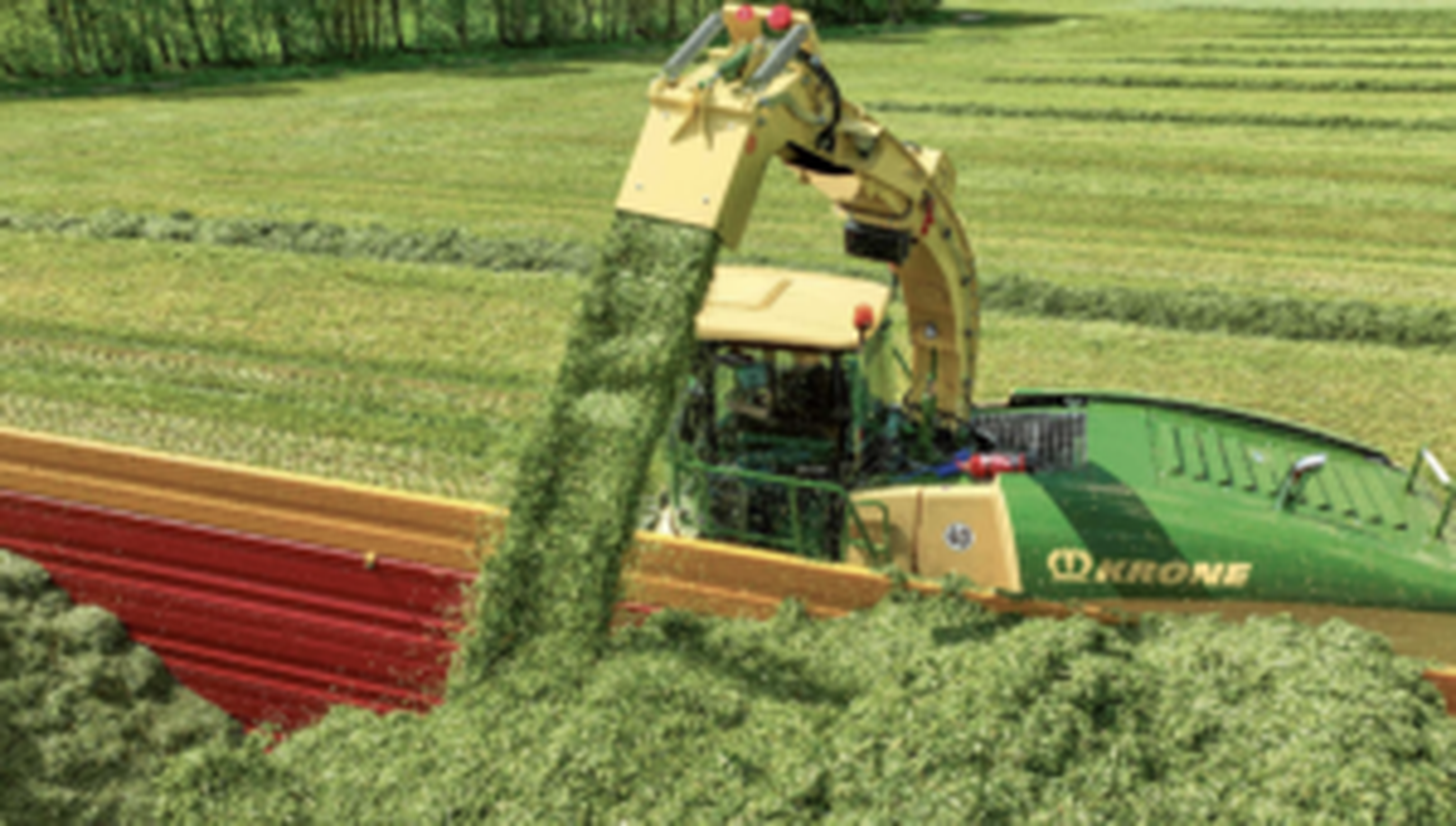 Grasernte mit dem BiG X Feldhäcksler