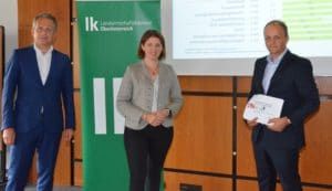 V.l.: Karl Dietachmair, Michaela Langer-Weninger, Johannes Mayr