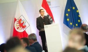 BR-Präsident Raggl bei seiner Ansprache.
