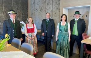 V.l.: Wolfgang Maier, Ursula Rebhandl, Engelbert Hundsberger, Irene Moser und Florian Mandorfer freuen sich auf den Rudentanz 2022.