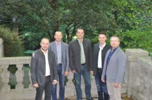 Neu gewählt: Michael Treiblmeier, Ludwig Birschitzky, Franz Weinzierl, Robert Mau-hart und Karl Heinz Zabern (v.l.)