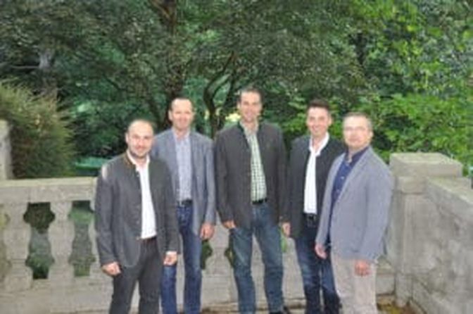 Neu gewählt: Michael Treiblmeier, Ludwig Birschitzky, Franz Weinzierl, Robert Mau-hart und Karl Heinz Zabern (v.l.)