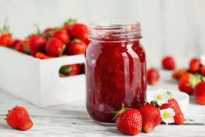 Frische Erdbeermarmelade