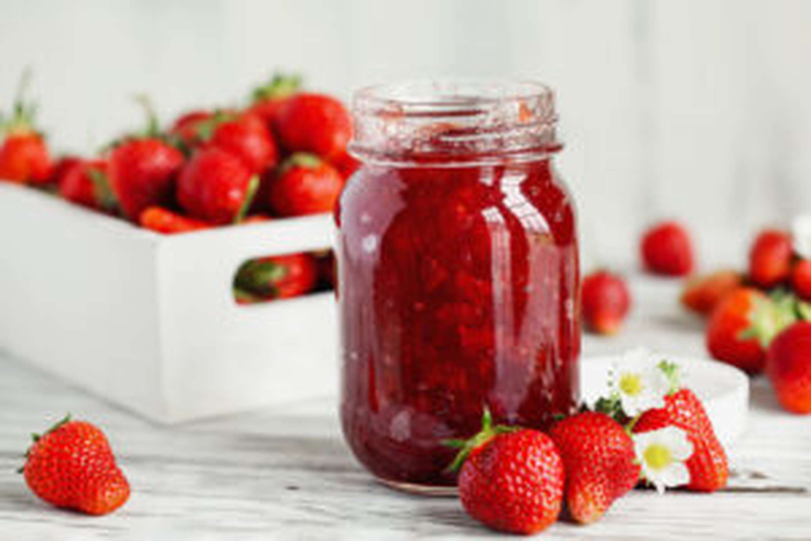 Frische Erdbeermarmelade