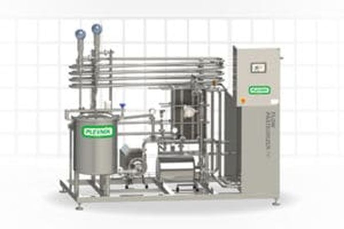Zweite Neuheit von Plevnik: Gerät für die kontinuierliche Pasteurisierung, Plattenpasteur PP