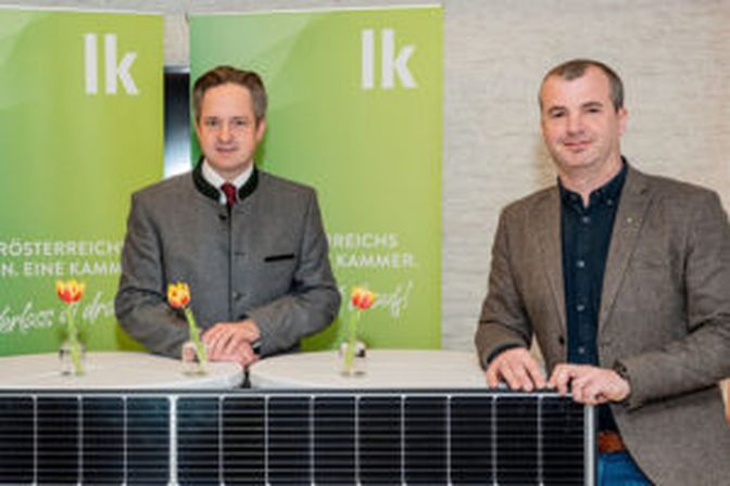 LK NÖ-Präsident Johannes Schmuckenschlager und BBK-Zwettl-Obmann Dietmar Hipp