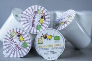 Nur die Deckel sind bedruckt.