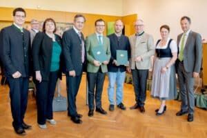 Als neue Kammerräte angelobt: Konrad Mylius, Thomas Staribacher.