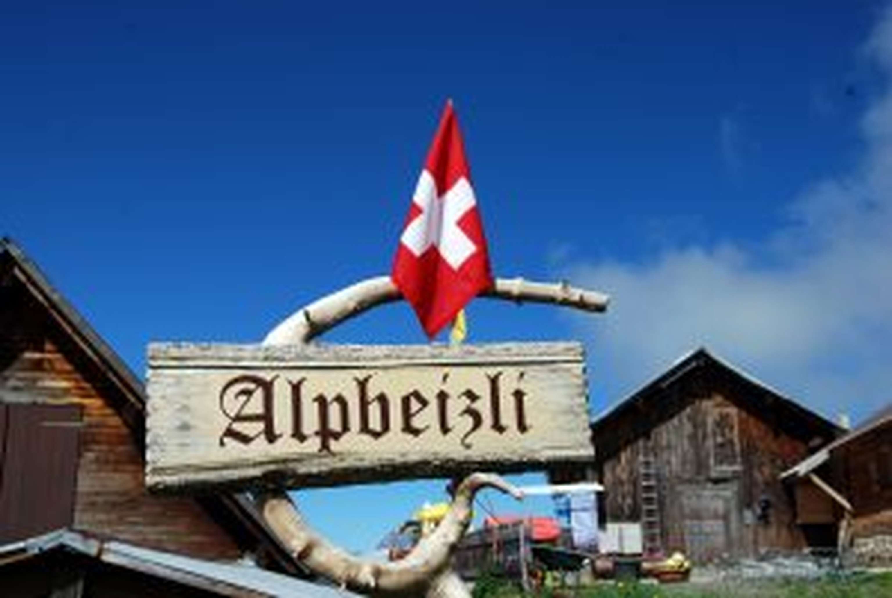 Alpbeizli heißen die urigen Almgasthäuser in der Schweiz.