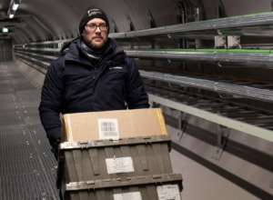 150 Meter tief geht es in den Berg zu den drei Lagerkammern.