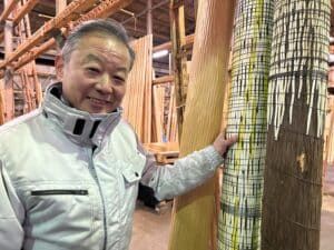 Spezielle Technik für gerippte Shibori-Maserung