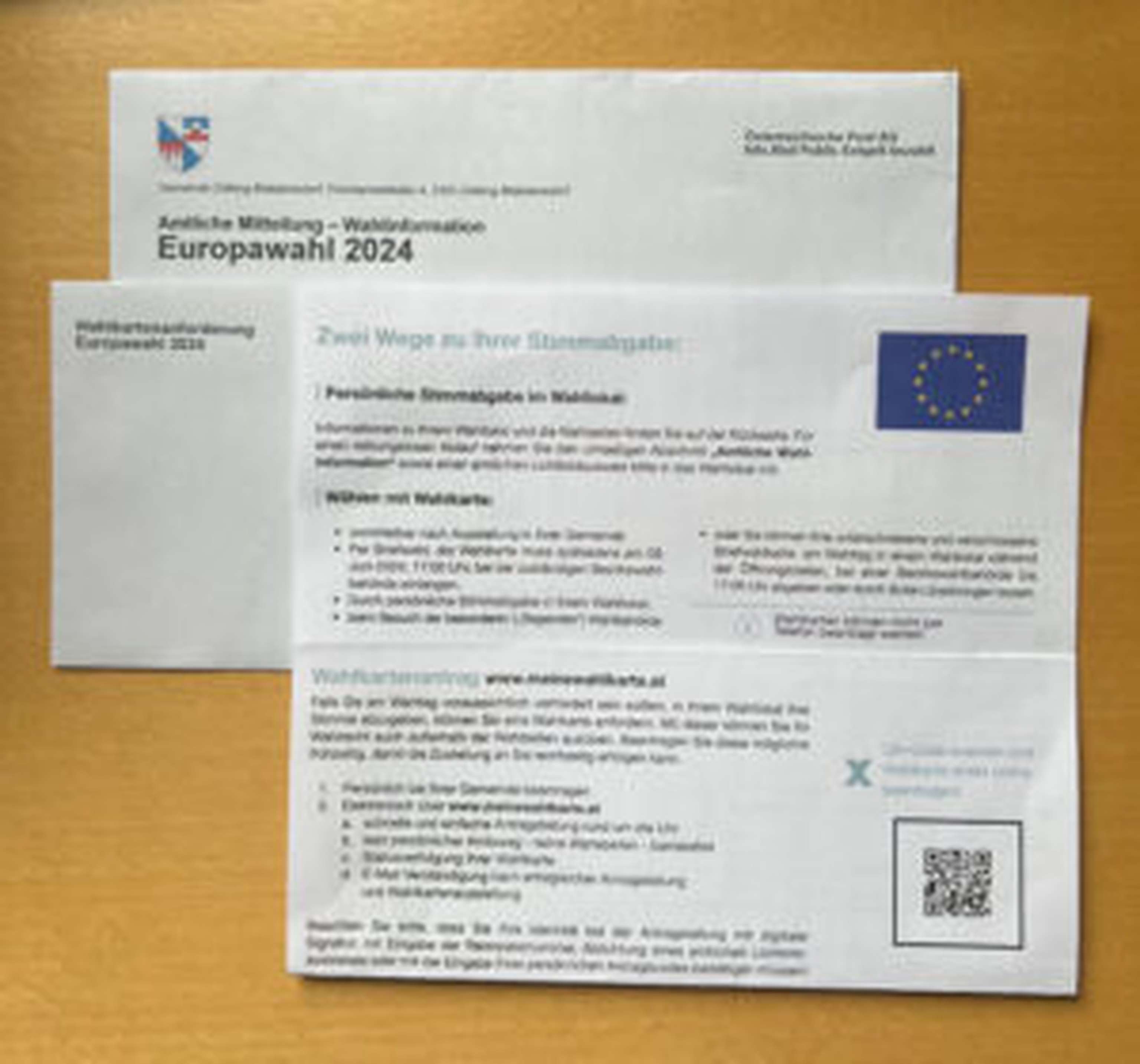 Mit der Wählerverständigung kann ab sofort gewählt werden.